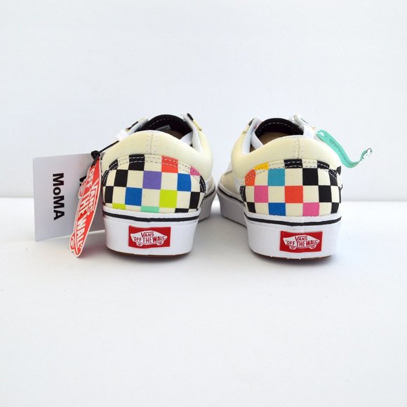 Vans Moma checker confycush old skool  multi tan black and white sneaker shoes 6 - Picture 6 of 8